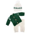 thumbnail image 4 of Accesorios De Fotografía Para Recién Nacidos, Traje De Fotografía De Bebé De Navidad De Bautismo Cómodo Para Cumpleaños De Bebé Para Bautismo De Recién Nacido ANGGREK Verde, 4 of 8