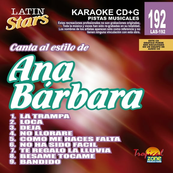 Karaoke Latin Stars 192 Ana Barbara