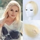 thumbnail image 1 of Zhuge Postizos para el cabello para mujeres, postizos con clip en el flequillo, postizos de cabello humano color marrón moca, postizos para cabello fino, postizos para mujeres, color beige, 1 of 2