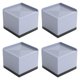 thumbnail image 2 of Elevadores de cama para muebles, elevadores de patas, portátiles, simples, resistentes, antideslizantes, almohadillas para mesa, sofá y gabinete, 4 pi Gris 75cm, 2 of 9
