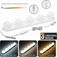 thumbnail image 1 of LED Mirror Light 5 Bulbs, Portable Cosmetic Mirror Makeup Lamp with 3 Color Modes, USB Rechargeable Cosmetic Mirror Light, 1 of 4