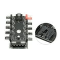 thumbnail image 4 of Unique Bargains PWM Driver Module, 3 Pin 4 Pin Cooling Fan Hub IDE Port 10 Way Splitter Fan Adapter Card, 4 of 4
