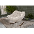 thumbnail image 5 of Better Homes & Gardens Marlow Papasan Outdoor Rocking Chair, Cream, 5 of 13