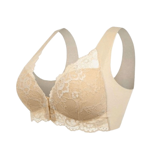 Minnieouse Sujetador deportivo de cierre frontal Beauty Comfort Up Seamless No Trace, Sujetador de encaje cómodo informal para mujer. Color Type3 NO3