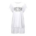 thumbnail image 3 of MAIHAN Women Shorts Sets Outfits Spring Outfits for Women Shirt Tops Shorts Clothes Sets Crewneck Tees Shorts Playwear Sets Plus Size Travel Outfits for Women, 3 of 3