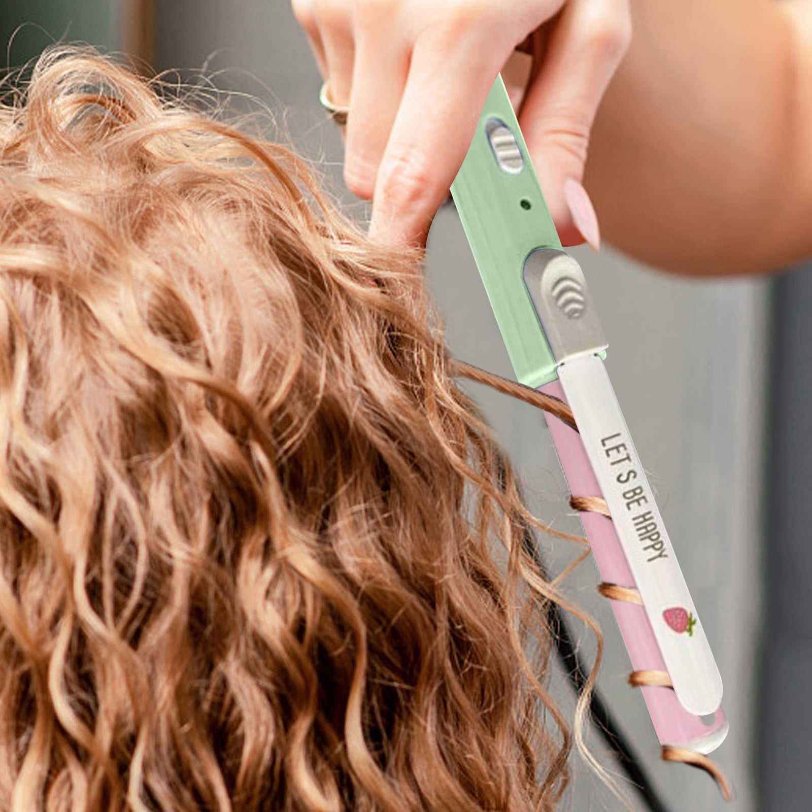 Curling Perm Curl And Wrist Curls Crimped Hair Curling Automatic Curler Tight Curling Wand Curling Barrel Wand Ear Guards for Heat Styling Beach Rotating Curler Hot Crunchy Curl Mini Curlers