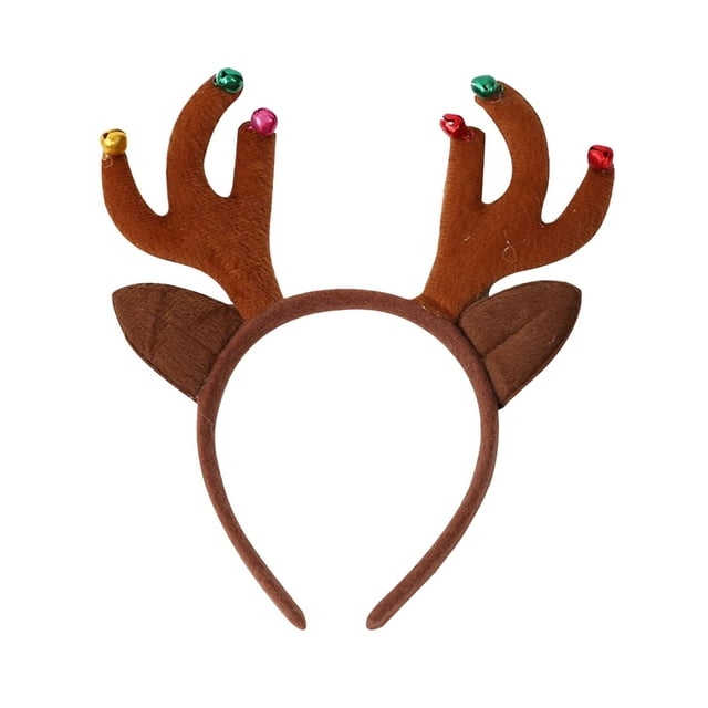 Agiferg Hot Christmas Headband Santa Party Decor Double Hair Band Clasp Head Hoop
