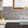 thumbnail image 4 of The Tile Life Waverly Dove Grey Polished Ceramic Subway Wall Tile, 3 x 12 in, 24-Piece, 4 of 5