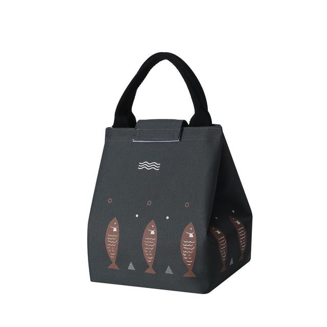 Yuarrent Bolsa de fiambrera de gran capacidad, bolsa de almuerzo de mano multiusos, fácil de limpiar, soporte exquisito para fiambrera para oficina de Mostrada No.2 Yuarrent HA027083-02