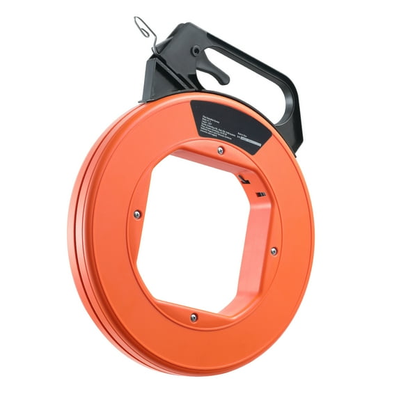 VEVOR Fish Tape Wire Cable Line Puller 240ft 1/8 in Steel with High Plastic Case