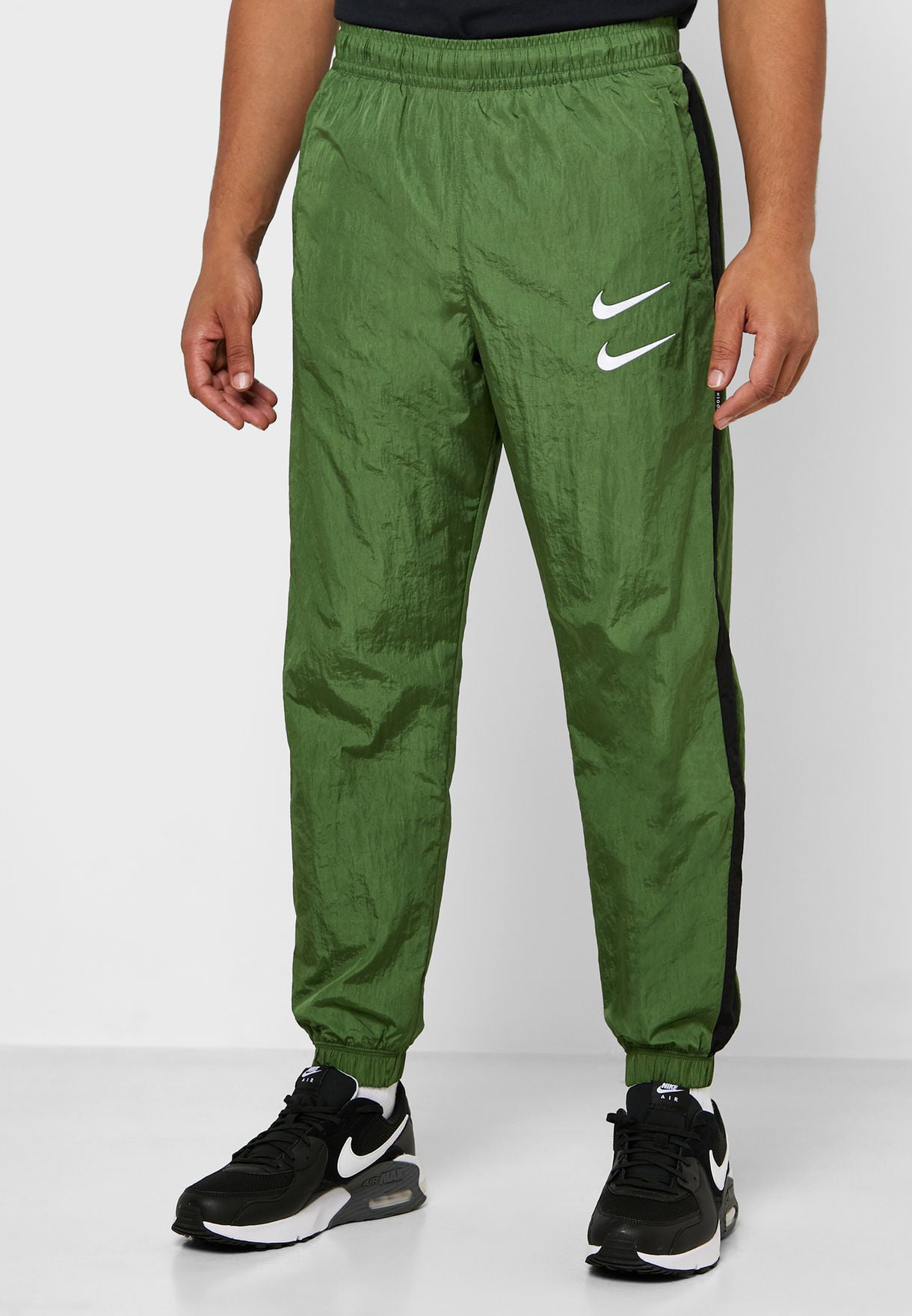 Nike Swoosh Cuffed Sweatpant Mens Active Pants Color: Green - Walmart.com