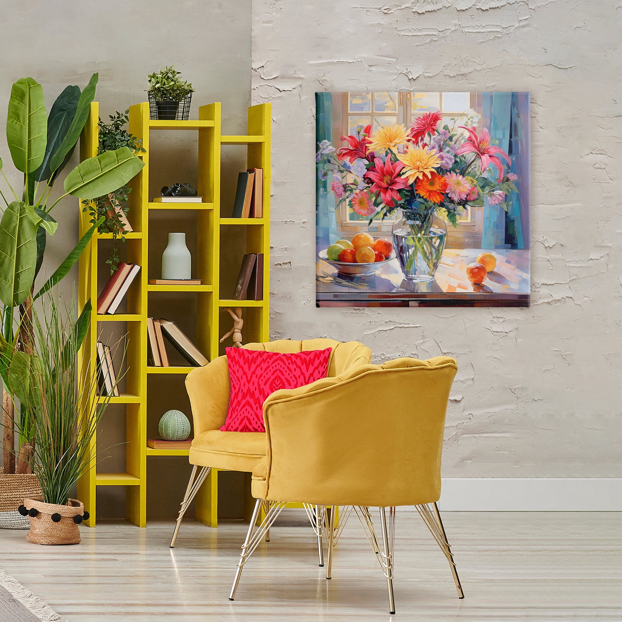 Stupell Industries Summer Flowers & Fruit Canvas Wall Art, design by Creative Studio