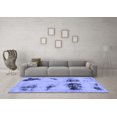 thumbnail image 3 of Ahgly Company Indoor Round Abstract Blue Modern Area Rugs, 8' Round, 3 of 4