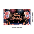 thumbnail image 5 of Festive Design Happy Birthday Banner Elegant Decoration for Birthday Celebration Event Party, 5 of 7