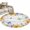 Yellow Light Purple Ivory, variant on Round Rug 3.3Ft Washable Non-Slip, Spring Flowers Circle Area Rugs for Living Room Bedroom, Watercolor Sunflowers Daisy Butterflies Wood Indoor Floor Mats Carpet Runner for Home Decor Aesthetic