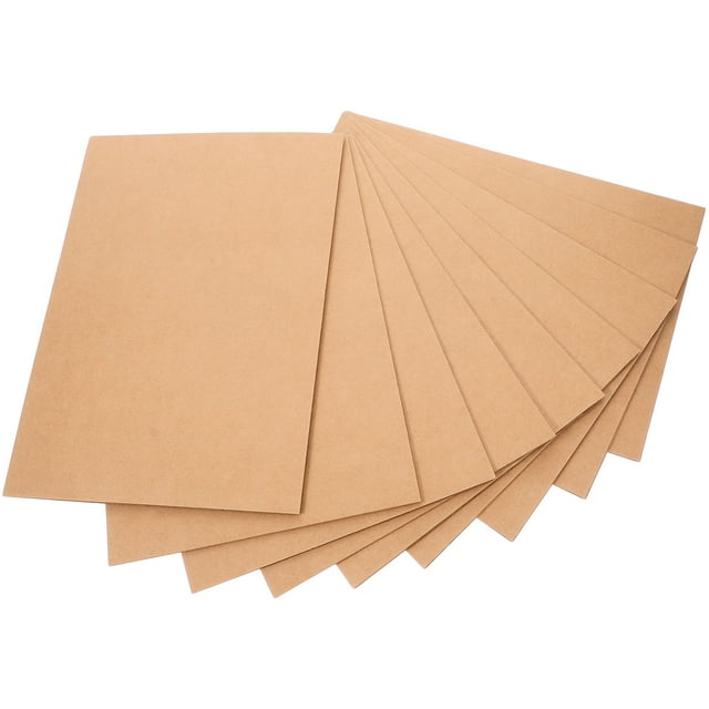 OULII 10Pcs Light Brown Paper File Folder A4 Document Holder Single Slot File Organizer