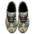 thumbnail image 2 of Happy Easter Bunny Eggs Shoes Sneakers for Women Men Black Size 11.5, 2 of 7