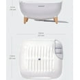 thumbnail image 2 of Nineware Kitchen Counter Compact Dish Drying Rack Over The Sink, 360° Rotatable Water Drain, Utensil Holder Included, Made in Korea (Cream White), 2 of 10