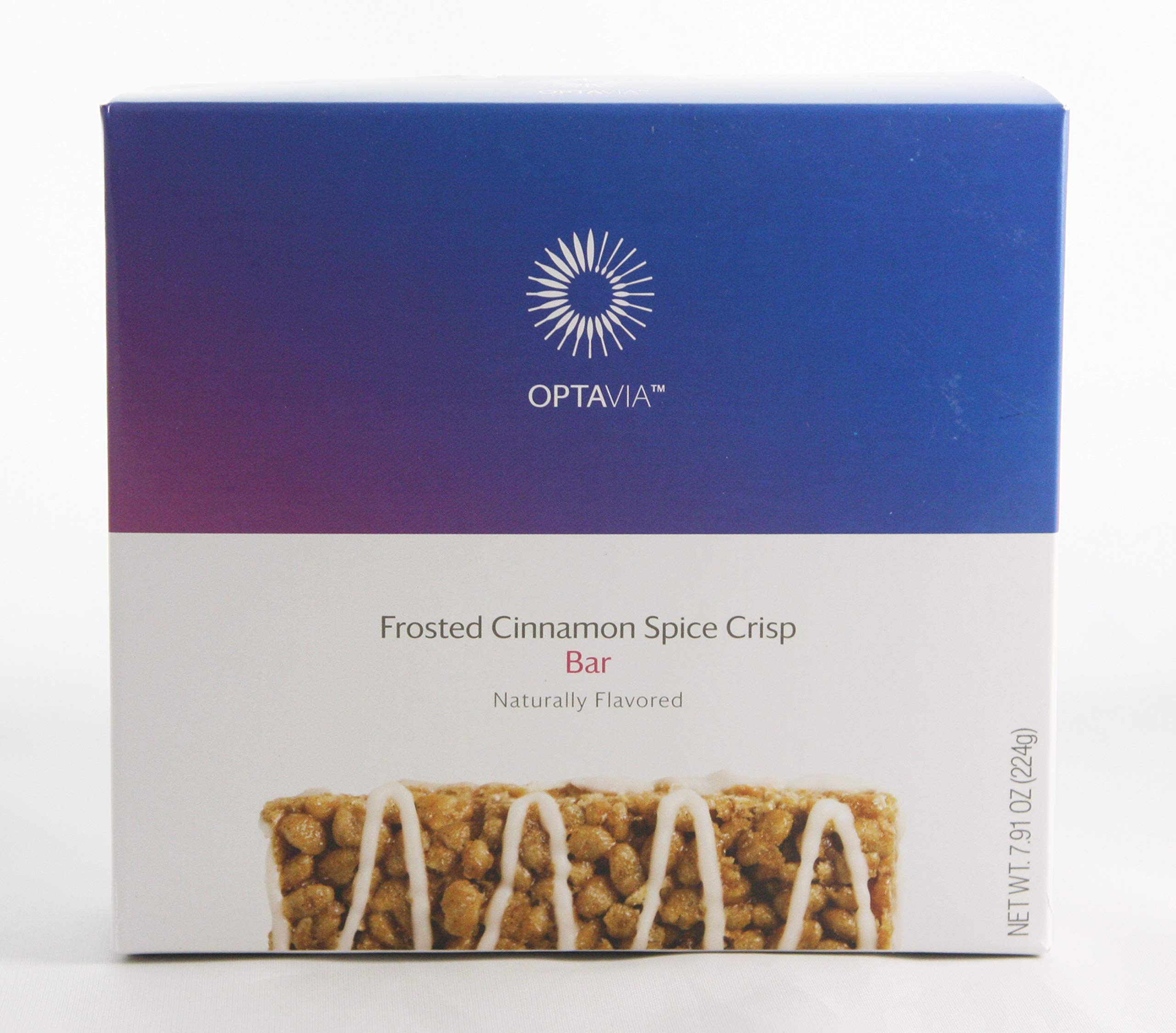 Optavia Frosted Cinnamon Spice Crisp Bar 7 Servings