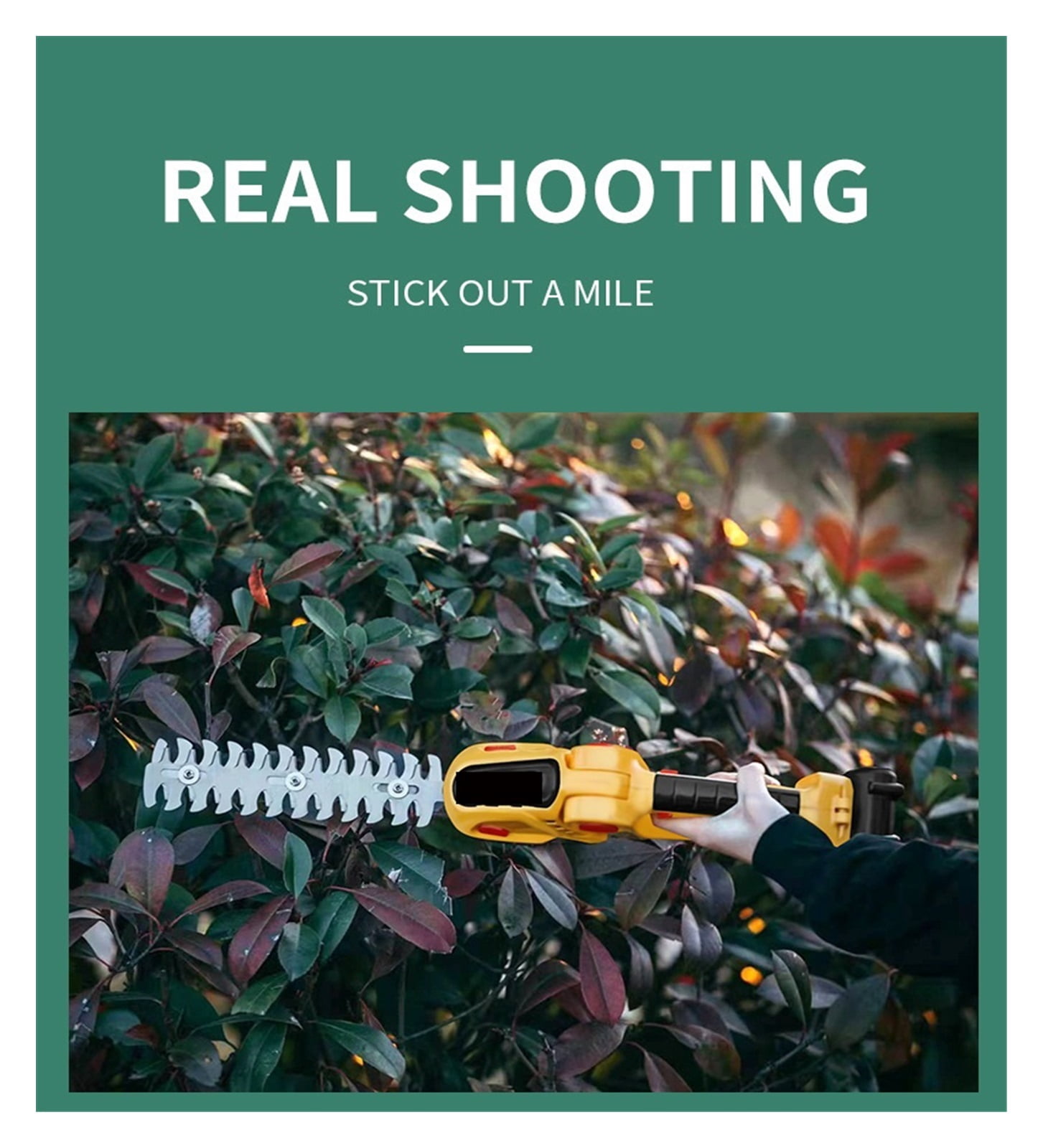 Garden Tools Electric Pruning, Grass Cutting Fence Cutting Rechargeable Pruning Green Belt Gardening Single Handed Hedge Trimmer ,2 IN 1 Trimmer & Edger