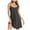 Grey, variant on TSADFHJI Silk Robes for Women Women's Loose Lace V Neck Suspender Dress L Black