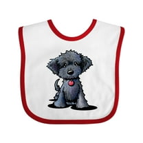 Inktastic Black Doodle Puppy Boys or Girls Baby Bib