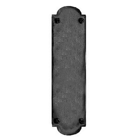Acorn IMCBP 15-3/4" Iron Art Hand Forged Iron Push Plate - Black