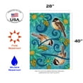 thumbnail image 2 of Toland Home Garden Chickadees House Flag, 2 of 5