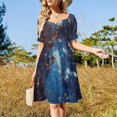 thumbnail image 2 of Blue Nebula Stars Space Sleeveless Dress clothes for woman summer outfits for women 2024 dress summer Dress for girls, 2 of 6