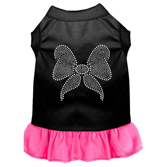 Pet Dog  Cat Dress Rhinestone, "Bow"