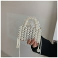 thumbnail image 3 of CoCopeaunts Evening Bag for Women Cute Handbag Mini Hobo Bag Crossbody Bag Women Rhinestone Pearl Woven Purse Party Wedding Clutch Bag, 3 of 8