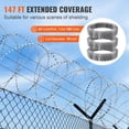 thumbnail image 4 of Alambres de afeitar para vallas VEVOR Razor Wires, 147 pies, galvanizados, 3 rollos, 4 of 6