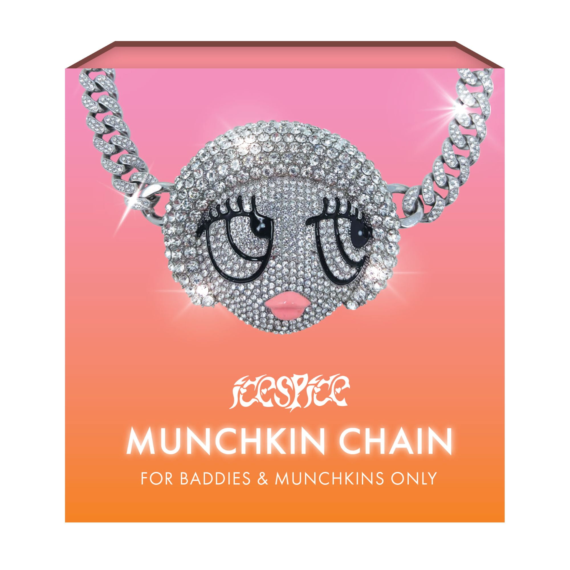 Ice Spice Munchkin Chain, One Piece Pendant, Silver