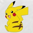 thumbnail image 2 of Men's Pokemon Pikachu Sitting Portrait  Long Sleeve Shirt White Small, 2 of 4