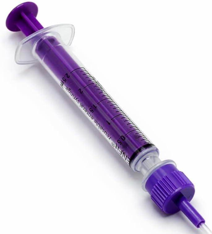 Enfit Reusable Low Dose Syringe with O-Ring Sterile 20 Count 2.5ml