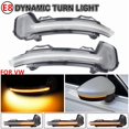 thumbnail image 2 of 2 Pieces Dynamic LED Turn Signal Blinker Mirror Flasher Light For VW Volkswagen Tiguan MK2 Touareg MK3 2017 2018 2019 2020, 2 of 6