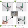 thumbnail image 3 of 3 Pieces Terrarium Display Cabinet Sliding Glass Door Lock, Sliding Glass Door Latches, Cam Locks, Mailbox Drawer Cupboard Lock with 6 Keys, Zinc Allo, 3 of 5