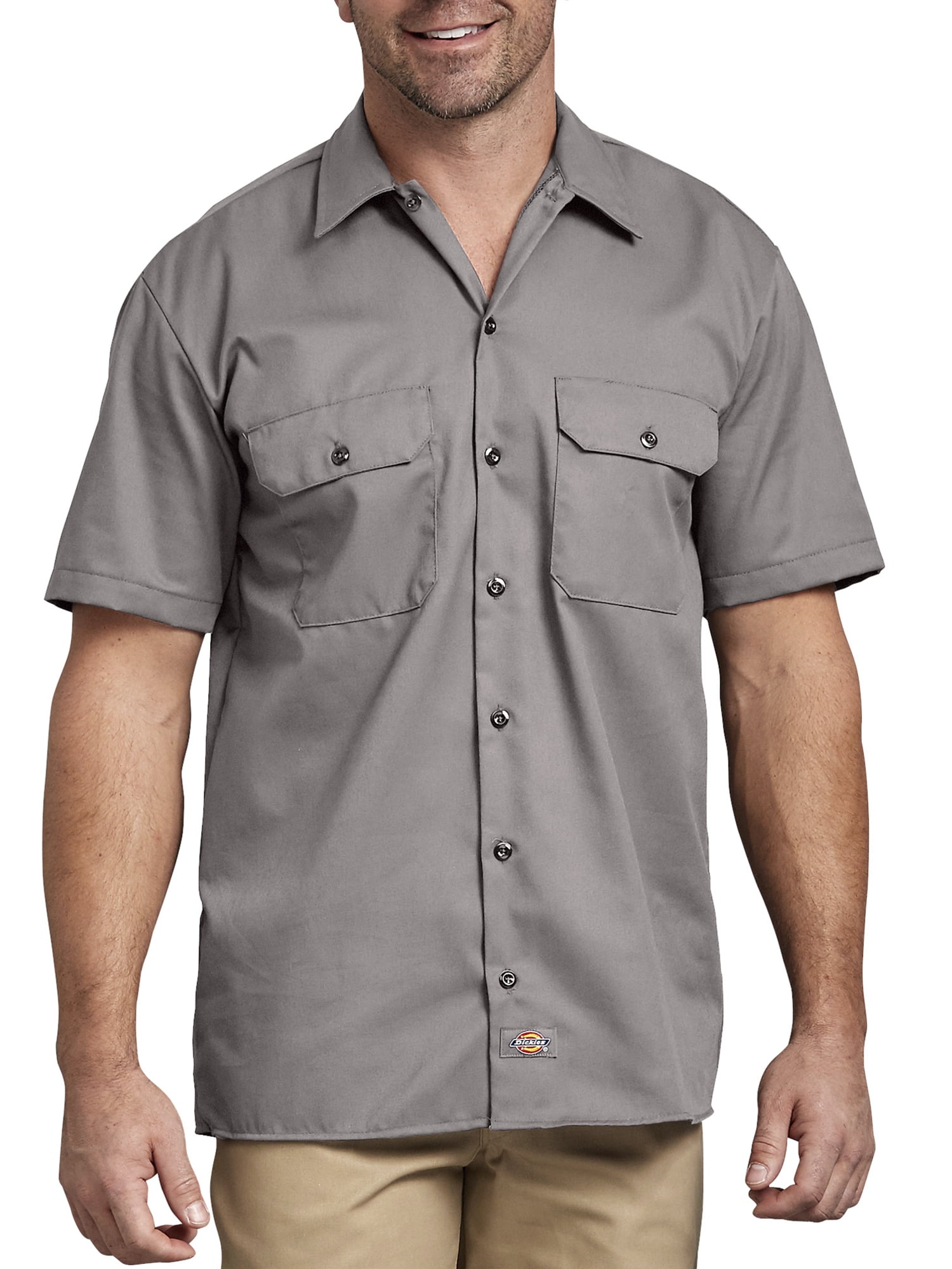 Dickies Men's Short Sleeve Twill Work Shirt - Walmart.com
