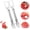 2 Pack, variant on 2026 Upgraded Stainless Steel Fruit Cutter, 2-in-1 Watermelon Fork Slicer Cutter Tool, Dual Head Fruit Slicer Knife for Watermelon, Melon, Dragon Fruit, Kitchen Gadget for Home, Party (1 Pack)