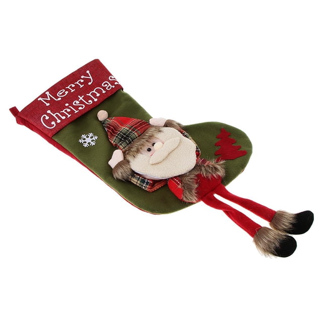 Feliz año Calcetín vidad Bolsa de dulces Árbol vidad Decoración colgante - 03 01 BLESIY Calcetín de navidad