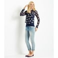 thumbnail image 2 of Aeropostale Womens Sheer Floral Button Down Blouse, Blue, Juniors, Small, 2 of 2