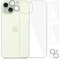 thumbnail image 1 of wonima11 [3 Pack] Screen Protector for iPhone 15 Plus,Camera Protector, iPhone 15 Plus Front and Back Screen Protector Tempered Glass [Anti-Scratch] Protective Film(6.7"), 1 of 1