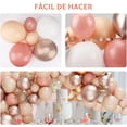 thumbnail image 3 of Juego de Globos para Decoraciones de Fiesta, Kit de Guirnalda de Globos de Oro Rosa Metálicos de Confeti, 3 of 4