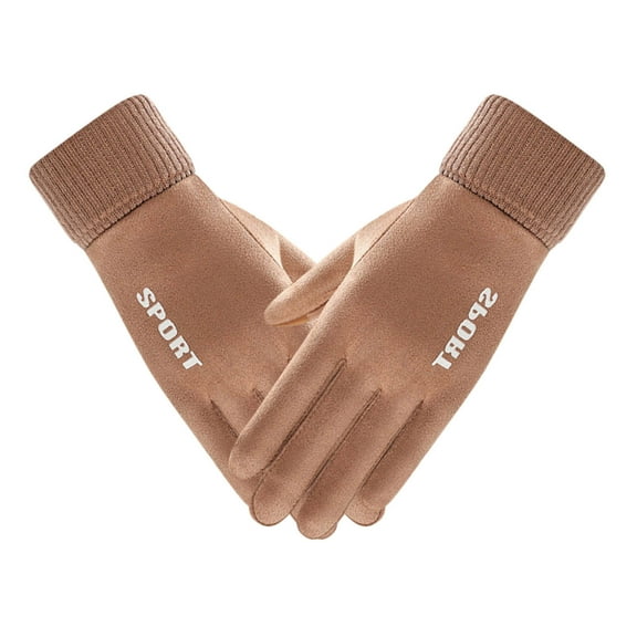 Winter Warm Gloves for Women, Thickened Windproof Fleece Lined Gloves, Soft Outdoor Gloves for Skiing, Cycling, Hiking, Running, and More
