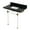 Unplated, variant on Kingston Brass KVPK36KASQ8 Templeton 36" Black Granite Console Sink with Acrylic Legs (8-Inch, 3-Hole), Black Granite/Brushed Nickel