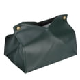 thumbnail image 3 of Contenedor de pañuelos, bolsa de pañuelos de cuero artificial, caja de pañuelos para el hogar, contenedor de servilletas, diseño revolucionario, 3 of 14