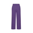 thumbnail image 7 of NAISIBABY Flare Pants for Girls, Stretchy Soft High Waist with Pockets Kids Casual Yoga Dance Bell Bottoms Purple 14T, 7 of 7