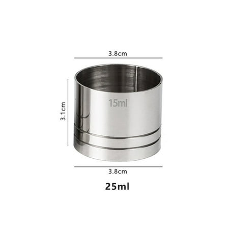 

25ML 35ML 50ML Stainless Steel Measure Cup Cocktail Shaker Drink Barware Tools
