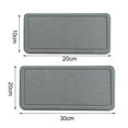 thumbnail image 5 of 2PCS Water Absorbing Stone Tray,Quick Drying Stone Sink Tray,Water Absorbent Diatomite Coasters for Bathroom Counter and Kitchen Sink, Used for Hand Soap Dish Cosmetic Bottles Toothbrush Holders, 5 of 7