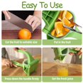thumbnail image 2 of Exprimidor de frutas, exprimidor manual, exprimidor manual de frutas resistente, exprimidor de naranjas (verde), 2 of 5